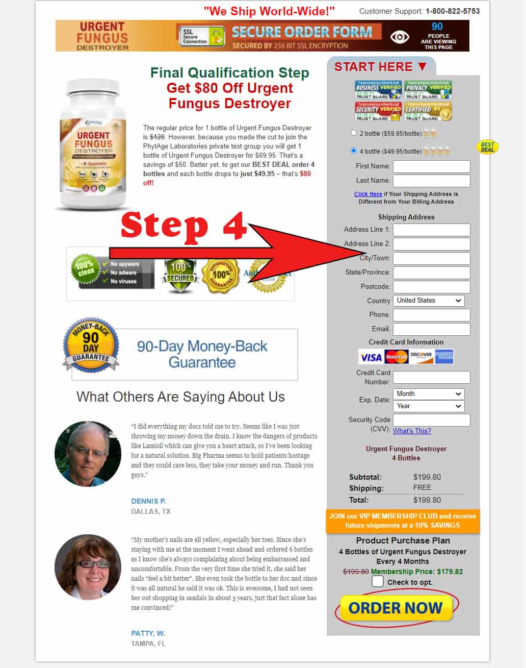 step 4 to buy urgent fungus destroyer step 4 to buy urgent fungus destroyer