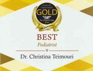 Doctor Tina Podiatrist Award