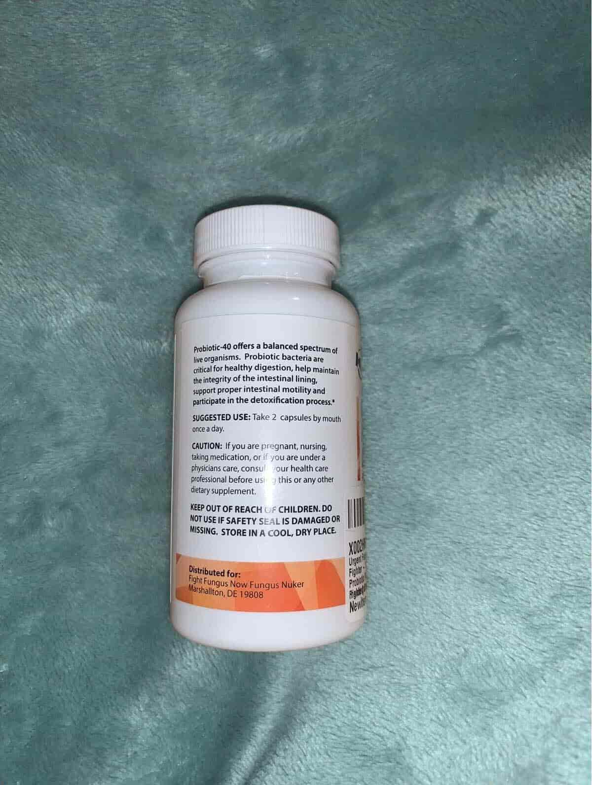 Urgent fungus destroyer unboxed posterior side view while reviewing